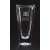 Etched non-lead crystal vase with sculptured base - 10" ht.