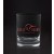 Boxed set of 2 14 oz. satin etched or imprinted DOF glasses - 4" ht.