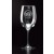 Boxed set of 4 etched wine glasses - 19 oz. - 9" ht.