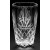 Etched lead cut crystal vase - 8” ht.