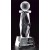 Etched optic crystal golf trophy - 15"