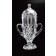 Etched lead cut crystal trophy cup & lid - Multiple Sizes Available