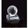 Optic crystal golf ball on crystal base