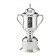 Fine pewter trophy cup and lid on pewter base