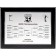 Full color imprinted drawsheet on metal plate mounted on piano finish plaque