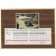 Laminated scorecard on walnut finished wood plaque